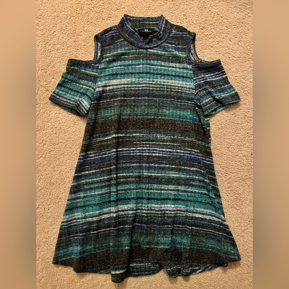I.N. San Francisco Multicolor Striped Tunic size S
